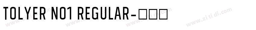 Tolyer No1 Regular字体转换